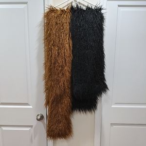 Eva Mendes Faux Fur Oversized Stole Wrap NWOT